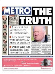 After the disaster, some senior law enforcement officials and members of the news media, particularly at the sun, initially pointed fingers at the victims for abetting their family members of victims of the 1989 hillsborough stadium disaster after the crown prosecution service made its announcement on. Sun And Times Front Pages Ignore Hillsborough Disaster Verdict Huffpost Uk