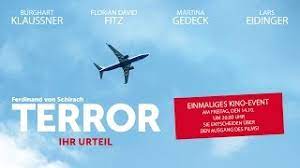 Was geschieht, wenn ein passagierflugzeug von terroristen entführt wird und auf ein ausverkauftes in seinem theaterstück »terror« stellt ferdinand von schirach den ersten artikel des grundgesetzes zur diskussion: Terror Ihr Urteil Offizieller Trailer Youtube