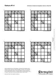 We did not find results for: Tough Sudoku Puzzles Volume 3 Book 86 Krazydad
