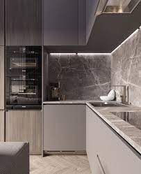 Modern grey kitchen ideas 2018 images pinterest en. Pin By Amena Mashhour On Design 2018 Modern Kitchen Design Interior Design Kitchen Kitchen Room Design