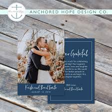 Wedding Thank You Card Forever Grateful Flat Modern Etsy Wedding Thank You Cards Wedding Thank You Thank You Cards