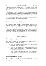 Section 113 of the women's charter empowers the court to order a man to pay maintenance to his wife or former wife, either during matrimonial proceedings, or after a divorce, judicial separation, or nullity of marriage has been finalised. Law Reform Marriage And
