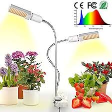Amazon Com Led Grow Light For Indoor Plants Relassy 15000lux Sunlike Full Spectrum Grow Lamp Dual Head G In 2020 Grow Lights For Plants Best Grow Lights Grow Lamps