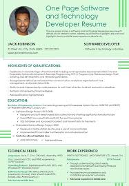 Get inspiration for your resume, use one of our professional templates, and score the job you want. One Page Software And Technology Developer Resume Presentation Report Infographic Ppt Pdf Document Presentation Graphics Presentation Powerpoint Example Slide Templates