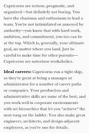 Ideal Career Capricorn Ego Capricorn Work Hard