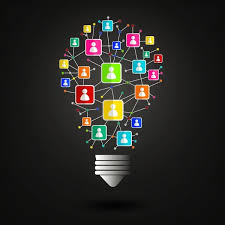 Free Download Networking Idea With Lightbulb In 2021 It Network Free Resources Networking