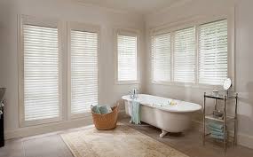 Choose a bathroom window treatment that suits your style and space with one of these great ideas. 7 Bathroom Window Treatment Ideas For Bathrooms Blindsgalore