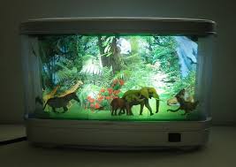 Jungle Wild Animals Moving Motion Lamp Night Light Zebra Elephant Cheetah Tiger Animals Wild Elephant Night Light
