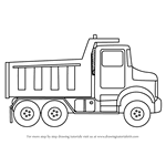 Touch device users, explore by touch or with swipe gestures. Learn How To Draw Simple Dump Truck Trucks Step By Step Drawing Tutorials