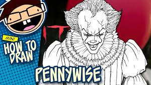 How To Draw Pennywise The Clown It 2017 Movie Narrated Easy Step By Step Tutorial Youtube Pennywise The Clown Drawings Pennywise The Dancing Clown