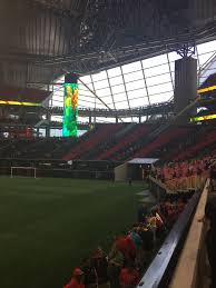 Windows To The City In The New Mercedes Benz Stadium In Atlanta Georgia Where The Atlanta Falcons Will Play Football Football Stadiums Stadium Football Photos