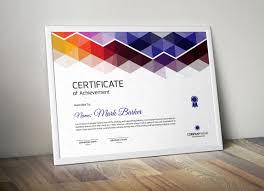 The white version available too. Certificate Word Psd Ai Creative Market