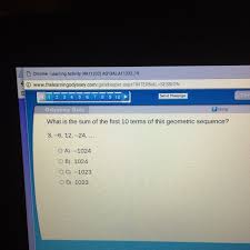 I am a beginner to java, and my assignment was to find the sum of a geometric sequence using recursion only. What Is The Sum Of The First 10 Terms In This Geometric Sequence 3 6 12 24 Brainly Com