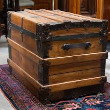 Vintage Wooden Steamer Trunk Wooden Trunks Steamer Trunk Antique Steamer Trunk