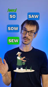 SAW vs. SO vs. SEW vs. SOW: learn how to say them correctly!,  #pronunciation #pronunciationtips #pronunciationpractice  #pronunciationchallenge #inglesonline