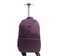 Mochila de 4 Rodinhas Juvenil Feminina Crinkle Glitter Roxa ...