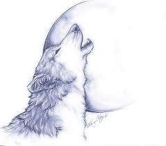 Step 2 next in how to draw a winged wolf add in a small black cliff and sketch in a. Drawing Howling Wolf Face Wolf Drawing Easy