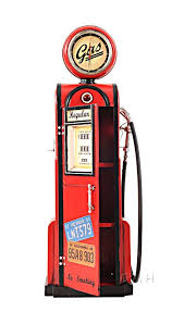 Decorative Gas Pump With Clock 1 4 Gas Pumps Vintage Gas Pumps Automotive Decor