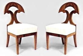 Pair Of Austrian Biedermeier Walnut Veneer Side Chairs Visit To Purchase Stoelen