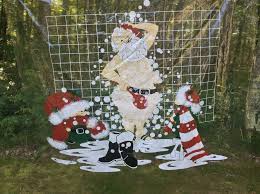 Santa Claus Showering Shower Curtain Vinyl Liner Copyright 1986 Rene Laurens Holiday Christmas Ornaments Holiday Decor