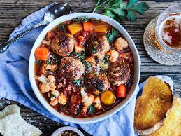 Line a cookie sheet with plastic wrap. Spicy Turkey Meatball Stew With Fall Veggies Give It Some Thyme