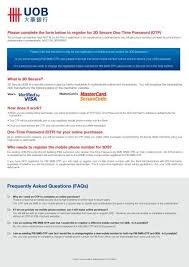 United overseas bank limited (uob), established in 1935 by datuk wee kheng chiang, is the third largest bank in singapore in terms of total assets. Frequently Asked Questions Faqs United Overseas Bank Malaysia