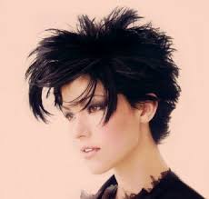 60 medium hair updos that are as easy as 1 2 3 hair motive. Very Short Spiky Layered Hair Style With Very Long Bangs Funk Black