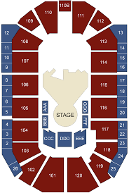 9 General Admission Floor Plan 1st Bank Center Seating