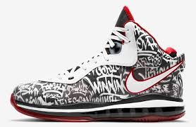 Elevating the shoe is a stretching white sole unit that creeps up onto the upper. Nike Lebron 8 V 2 Graffiti Lebron Watch 2021 Release Date Sole Collector