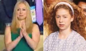Chelsea clinton (@chelseaclinton) april 24, 2018 clinton is referring to the fact that in the book chozick describes her as having, a common chemical hair treatment that uses formaldehyde or a. Chelsea Clinton Cheers On Bill Clinton At Dnc And Shows Just How Much She S Matured Since 1992 Daily Mail Online