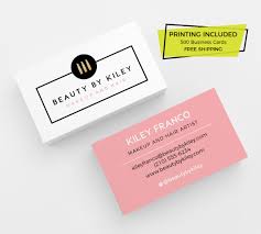 Design, order, and manage business cards from the best online business card company. Modern Beauty Business Card 500 Printed Business Cards Custom Etsy