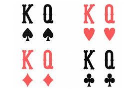 Download King And Queen Card Suit Svg Dxf Png Cricut Silhouette Cameo By Crafteroks Thehungryjpeg Com