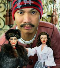 From the classic 1950s rom com "Pillow Talk"...starring Rock Hudson and  Doris Day.. Created out of Mattel Rock Hudson and Doris Day dolls, factory  facial paint was completely removed and fully repainted.