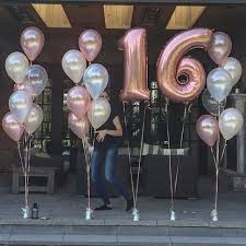 Rose Gold Balloons Geburtstagsparty Dekoration Sweet 16 Geburtstag Geburtstag Feier Ideen