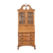 This piece has been refinished using annie sloan chalk paint in french linen and old white, distressed, and coated with a clear gloss polyurethane for protection and shine. 55 Off Vintage Secretary Desk Storage