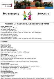 Das teilte seine familie am mittwoch (ortszeit) auf seiner webseite mit. Kniereiter Fingerspiele Spiellieder Und Verse Pdf Free Download