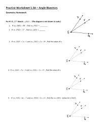 This provides the answers and solutions for the put me in, coach! Practice Worksheet 1 5a Angle Bisectors Fill Online Printable Fillable Blank Pdffiller