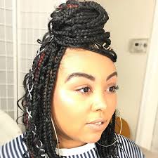 Having hair in braids (your own hair) is one of the three ideal ways to wear your hair under the wig. 13 Ways To Style Box Braids Naturallycurly Com