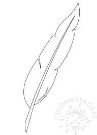 Feather Template Jpg 595 822 Feather Template Coloring Pages Feather