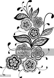Black and white floral pattern background from pdp. Beautiful Black And White Floral Pattern Design Element Clipart Images