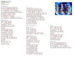Baby Blue Eyes A Rocket To The Moon Lyrics And Notes For Lyre Violin Recorder Kalimba Flute Etc