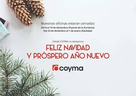 Coyma Comunica Sus Festivos Navidenos Coyma