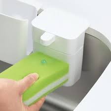 食器洗い用洗剤を使いやすく あす楽対応 kich to キチッと シンクのディスペンサー ホワイト pw1711 w 吸盤 洗剤 詰替え 食器洗い 片手で出る 三栄水栓 インテリア 収納 シンク 食器洗い