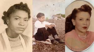 Feel free to share: This collage features Isabella JACK-BAKER, Forrest  DUROUSSEAU & Lucy BILLEAUDEAU-MEULLION who are all close relatives  descending from three siblings who were separated after their mother's  early death. With