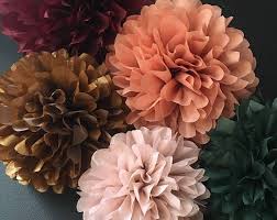 Woodland 10 Tissue Paper Pompoms Forest Nature Rustic Barn Wedding Decorations Baby Bridal Shower Kagit Cicek Dugun Dekorasyonlari Gelin Partisi Dekorasyonlari