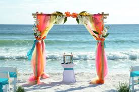 Tropical Wedding Arbor Panama City Beach Florida Destination Beach Wedding Sunset Beach Weddings Beach Wedding Decorations Virginia Beach Wedding