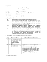 Rpp pai smp kelas 9 semester ii; Lk 2 2 A Dan B Pdf