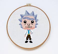 Free patterns / free patterns / free cross stitch patterns. Rick Geek Cross Stitch Pattern By Stitches Of Creation On Zibbet