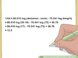 How To Calculate Body Fat With A Tape Measure 14 Steps