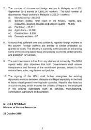 Here is a summary of employment laws in malaysia such as annual leave, sick leave, overtime work and gives protection in terms of health and safety for all workers working in factories regardless of sex. Nep Foreign Workers In Malaysia Info News That Matter Facebook